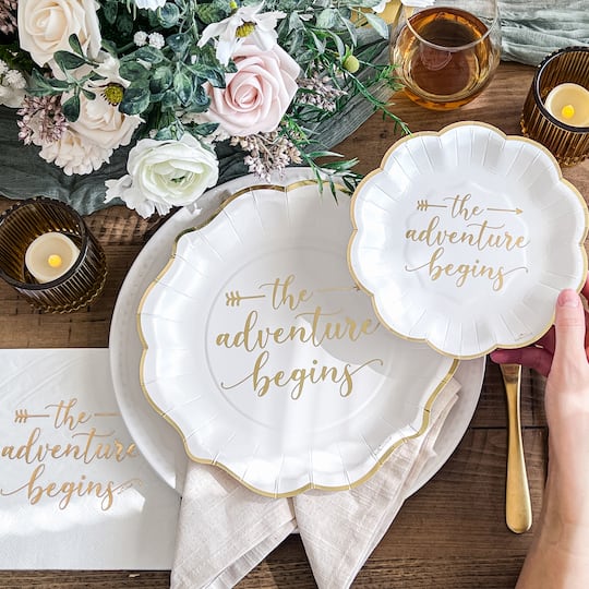 Kate Aspen The Adventure Begins Party Tableware Set, 72ct.